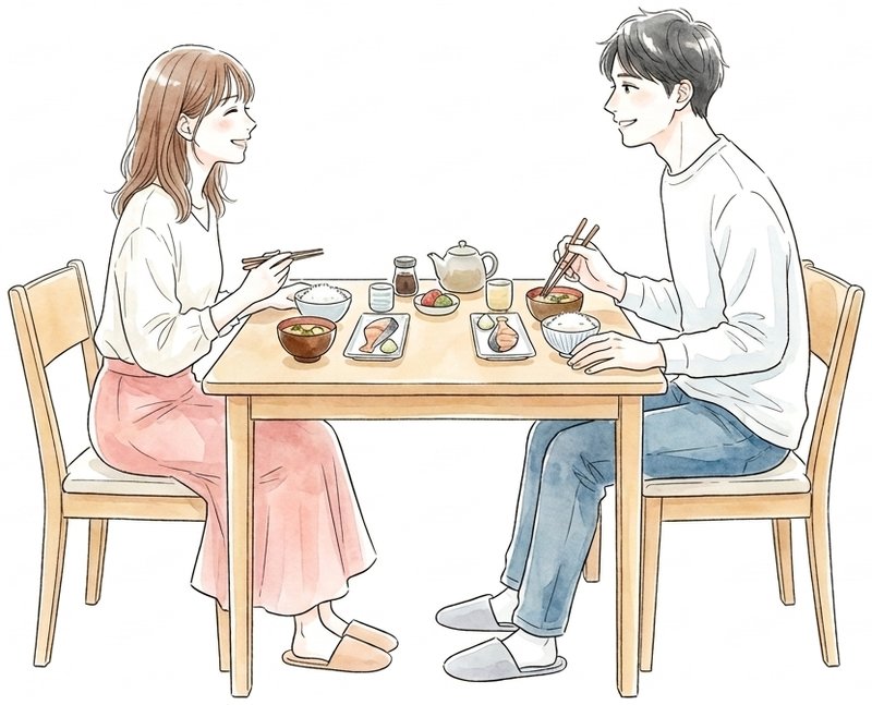 ノートに理想の暮らしを書き出して穏やかな笑顔を見せる女性