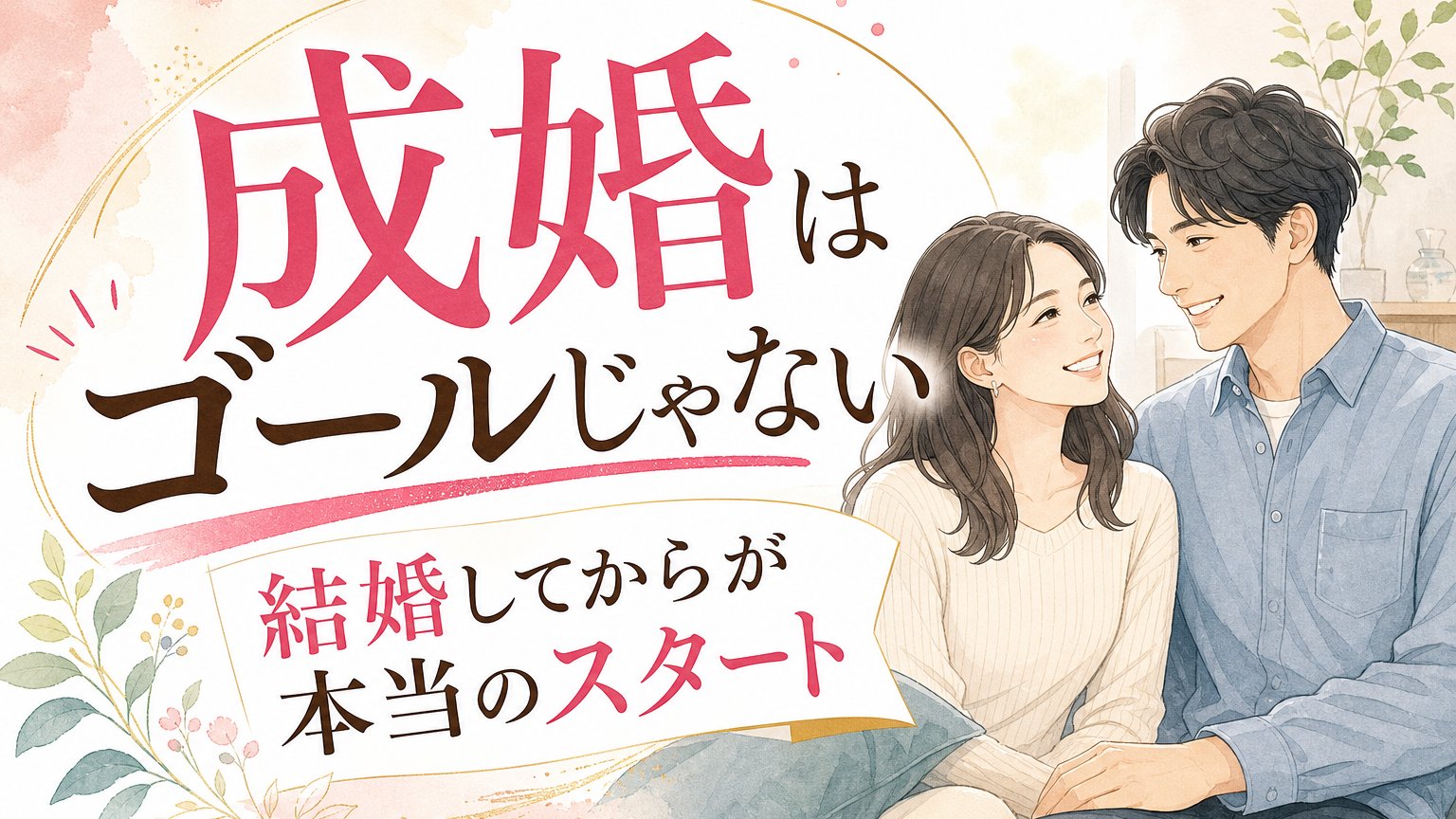 「成婚はゴールじゃない」… 結婚してからが本当のスタートです