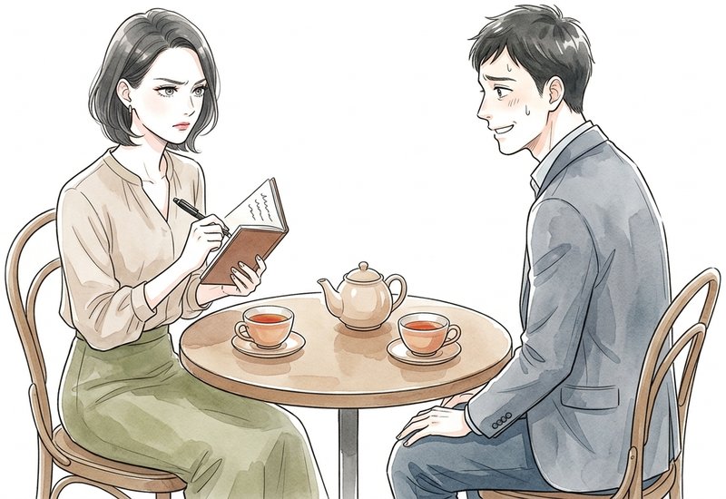 婚活相手をチェック・採点しているジャッジ意識の女性