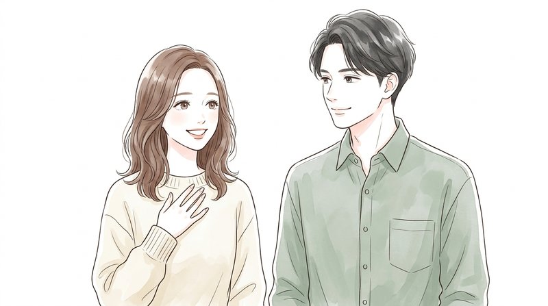 笑顔で「ありがとう」と感謝を伝え、対等にあたたかく向き合う2人